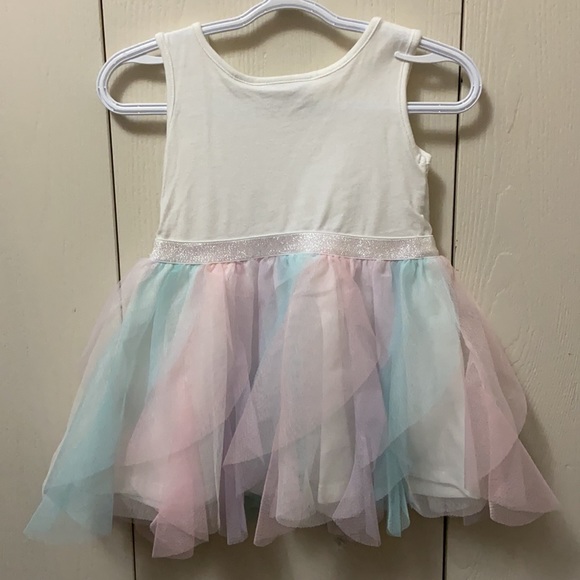 The Children’s Place White & Pastel Tulle Dress - Picture 4 of 5